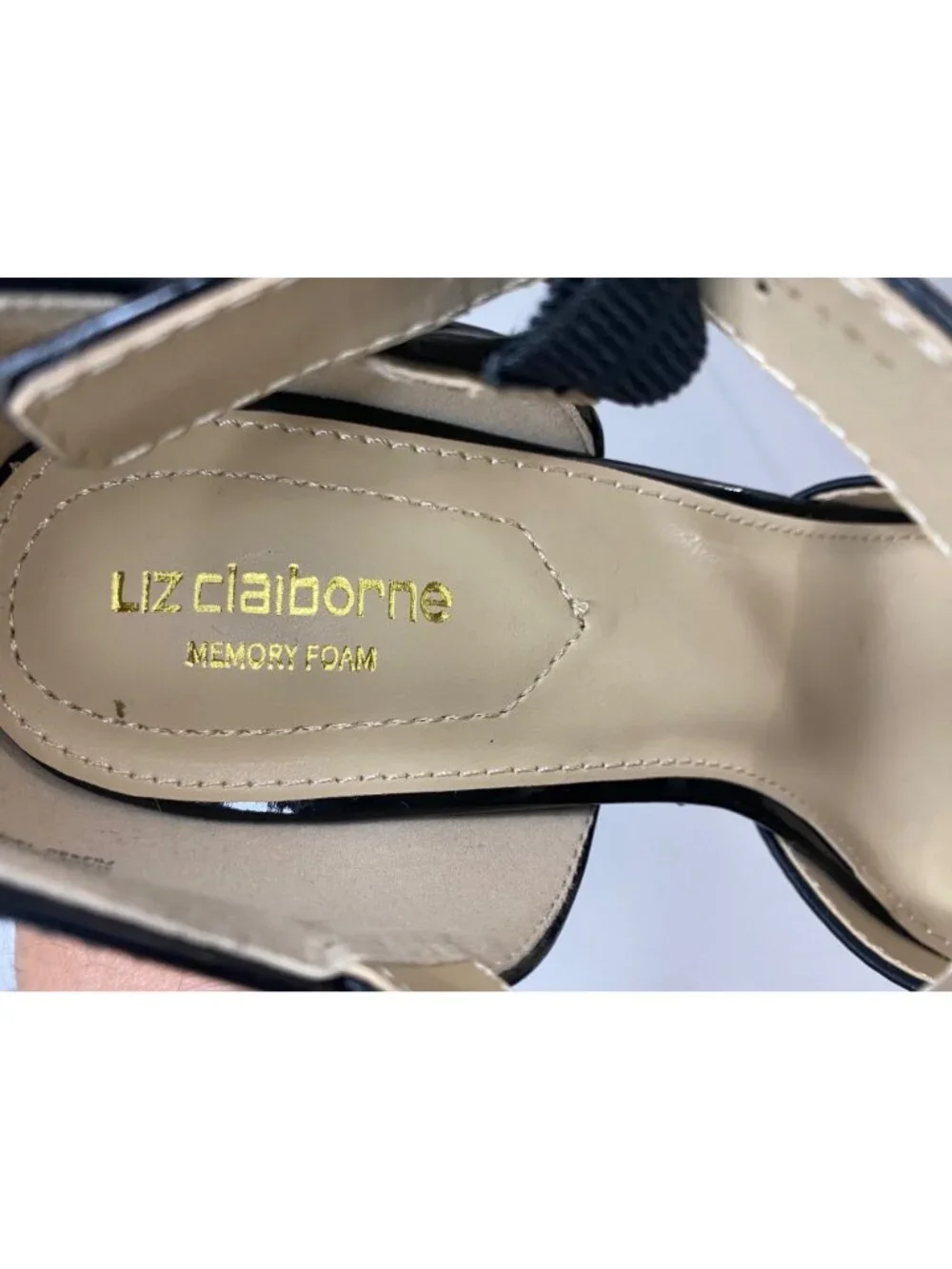 Liz Claiborne Womens Kiara Stiletto Heel Pumps, 7 Medium, Black - Picture 14 of 16